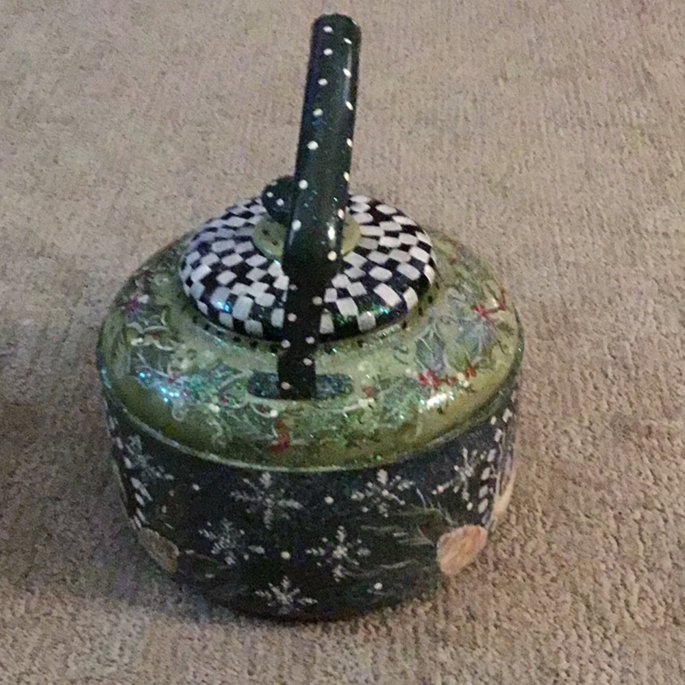 Painted teapot, Christmas design, Decorative - Picture 3 of 5